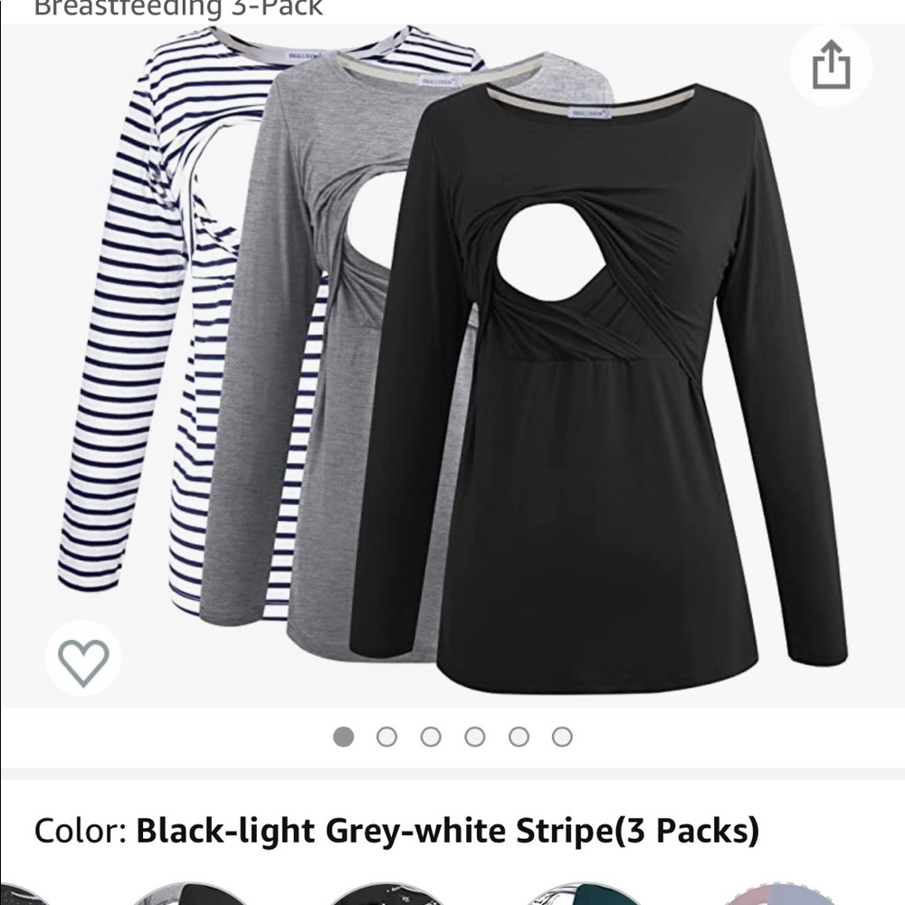 Small show long sleeve nursing tanks